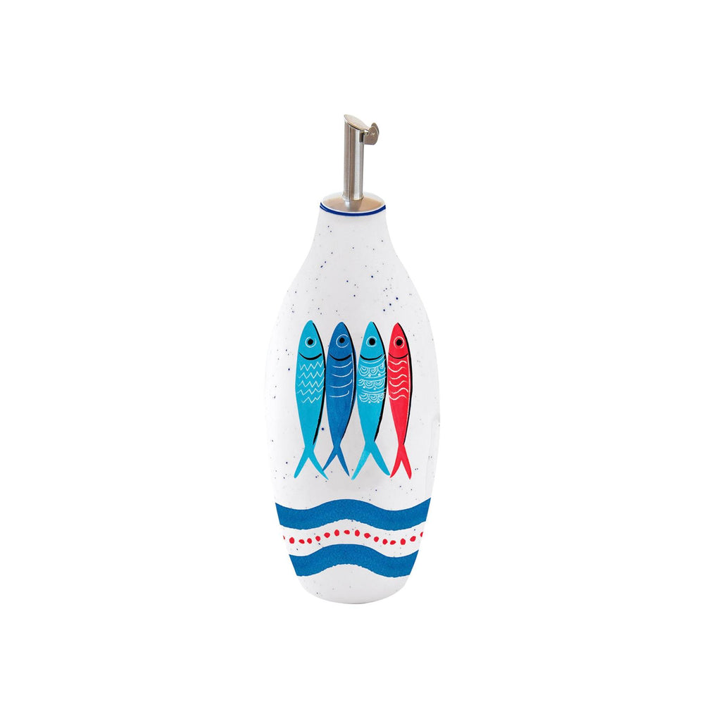 Sardine's Party - Bouteille À Huile/Vinaigre - Porcelaine - Multicolore