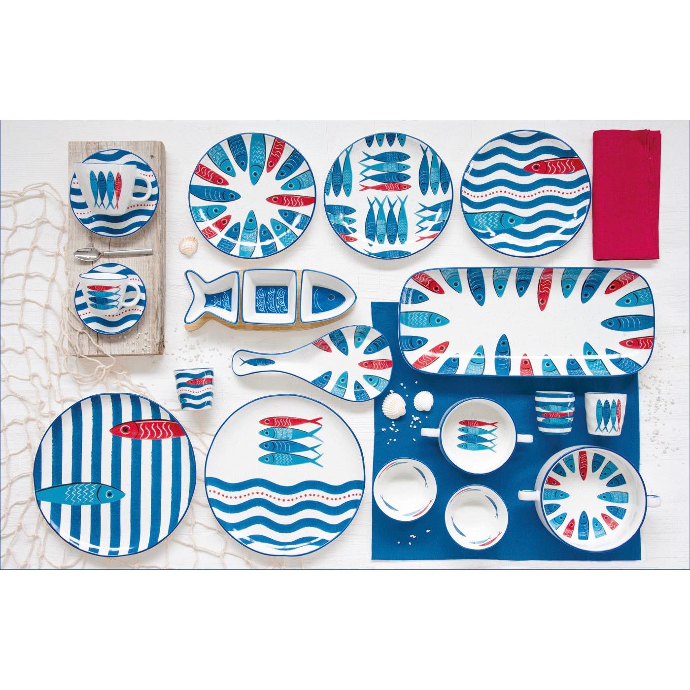 Sardine's Party - Saladier - Porcelaine - Multicolore