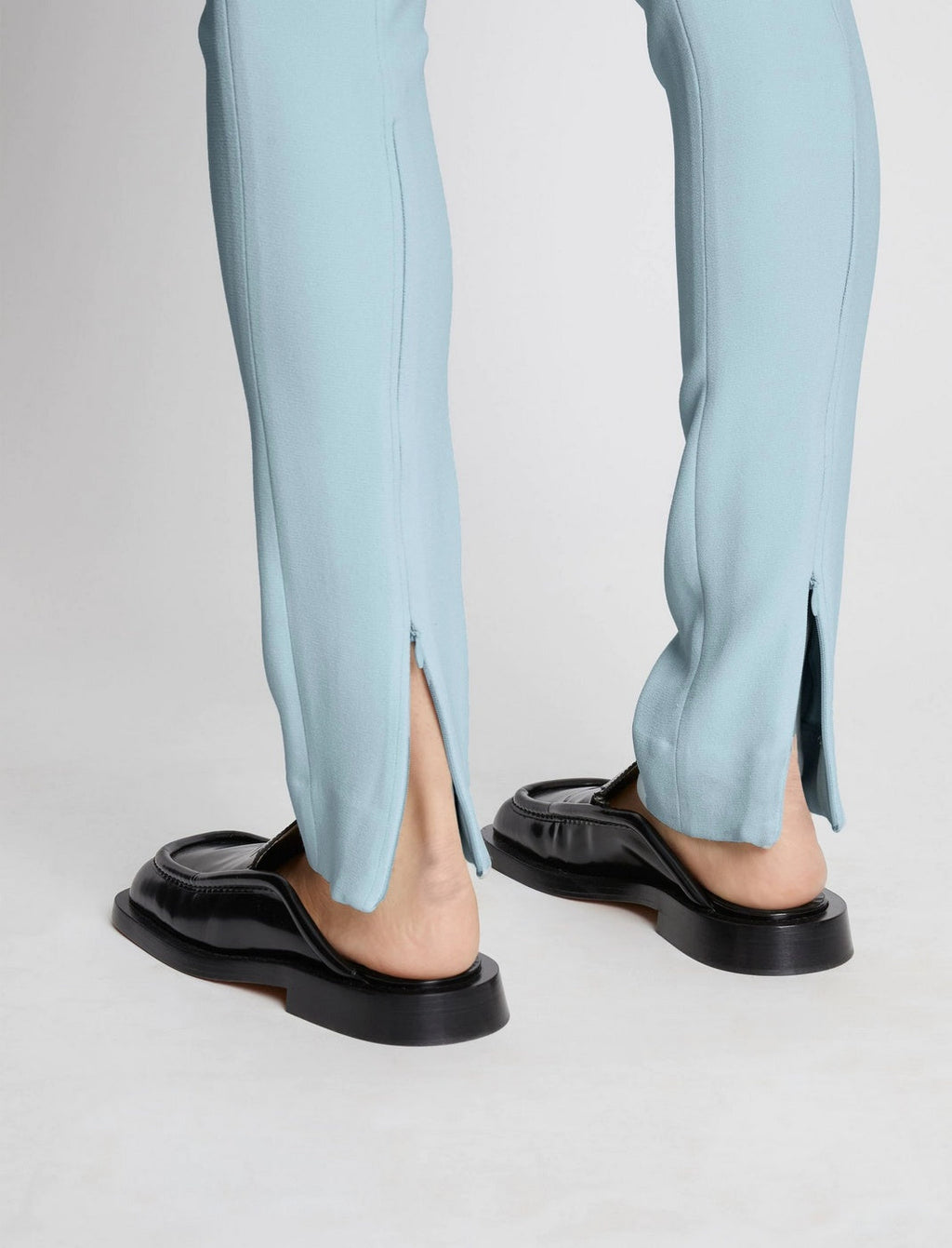 Proenza Schouler - Bi-Stretch Crepe Slim Pants - Pale Blue - Femme