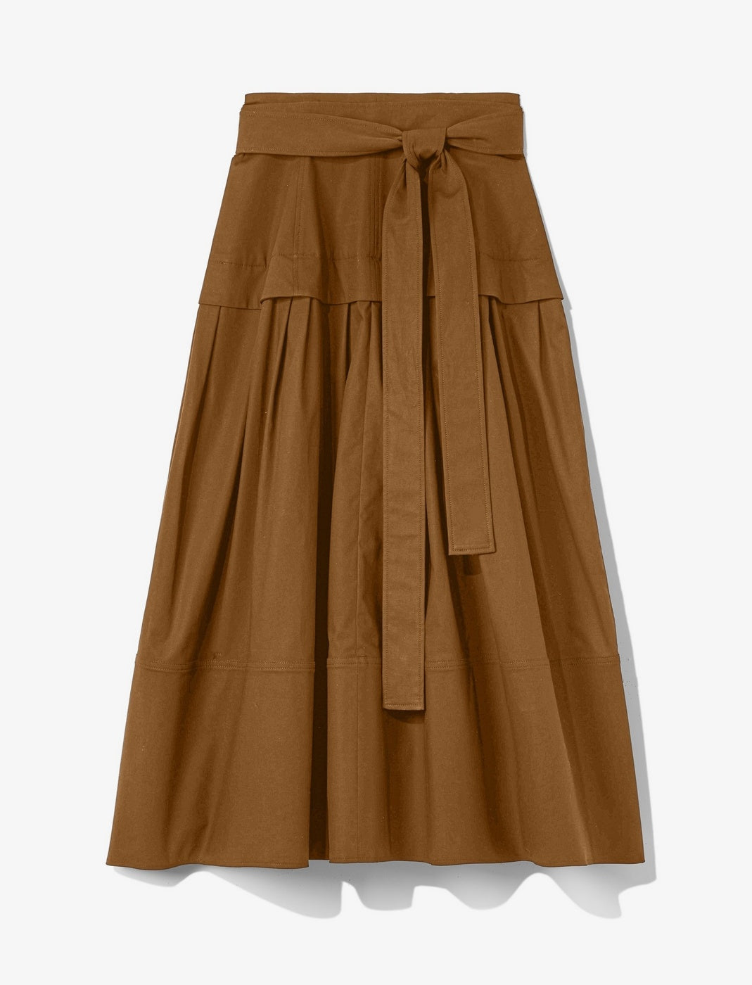 Proenza Schouler - Poplin Belted Skirt - Tobacco - Mujer