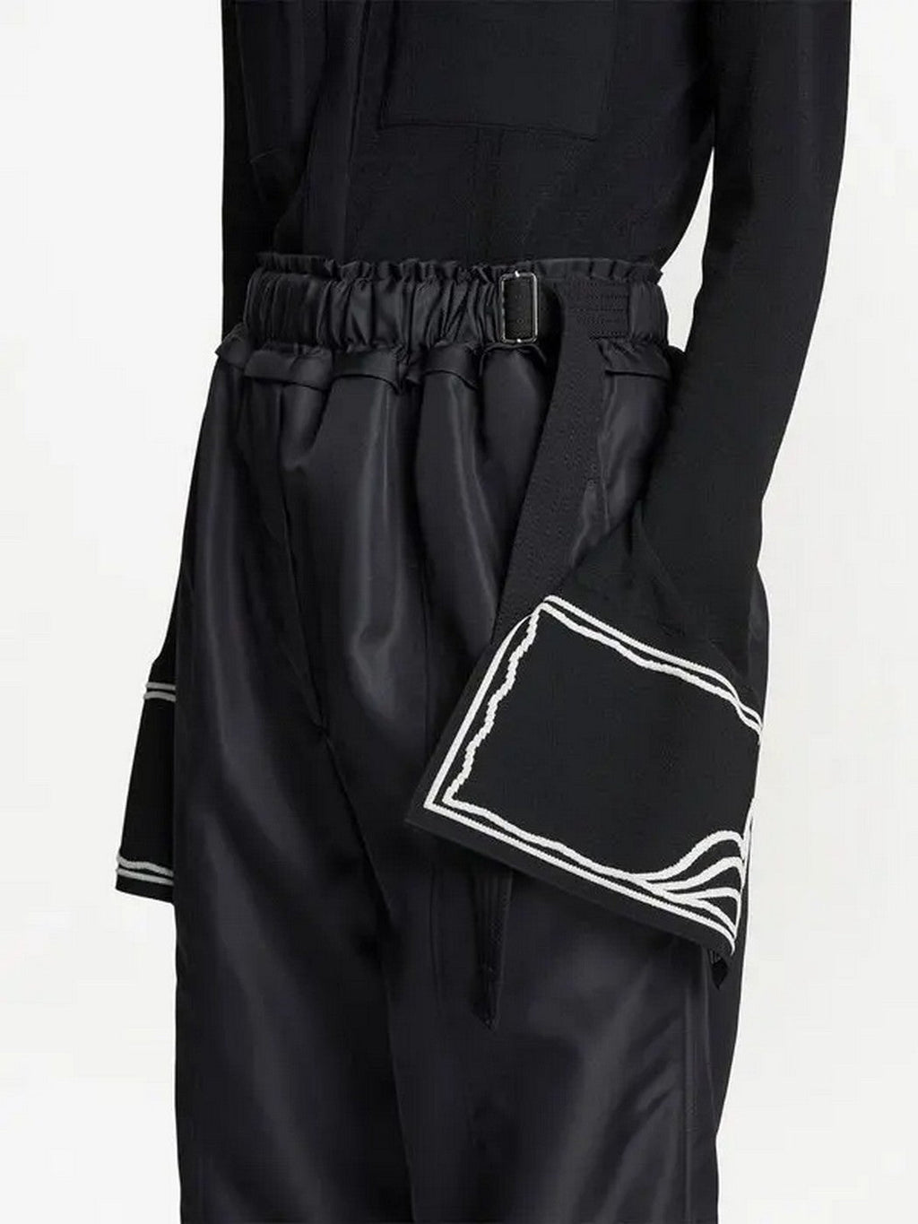 Proenza Schouler - Silk Nylon Taffeta Pull On Pant - Black - Femme