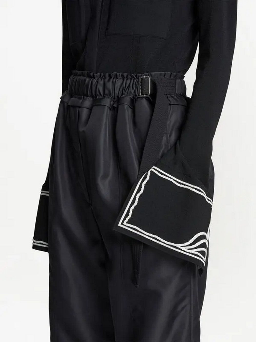 Proenza Schouler - Silk Nylon Taffeta Pull On Pant - Black - Femme