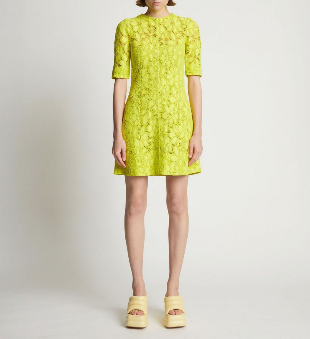 Proenza Schouler - Lace Dress - Citron - Femme