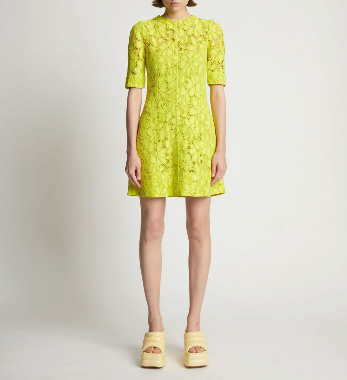 Proenza Schouler - Lace Dress - Citron - Femme