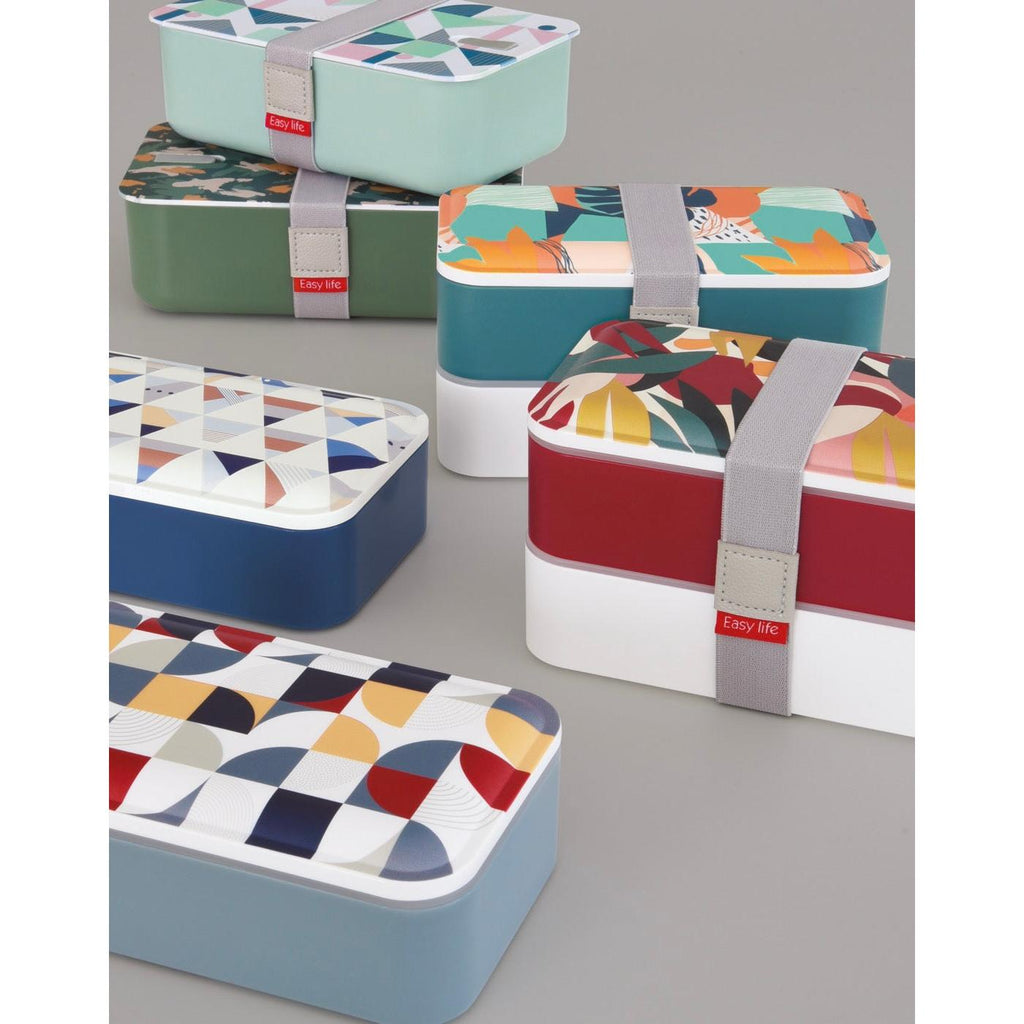 Geometric 1 - Lunch Box 2 Compartimentos - Polipropileno - Multicolor