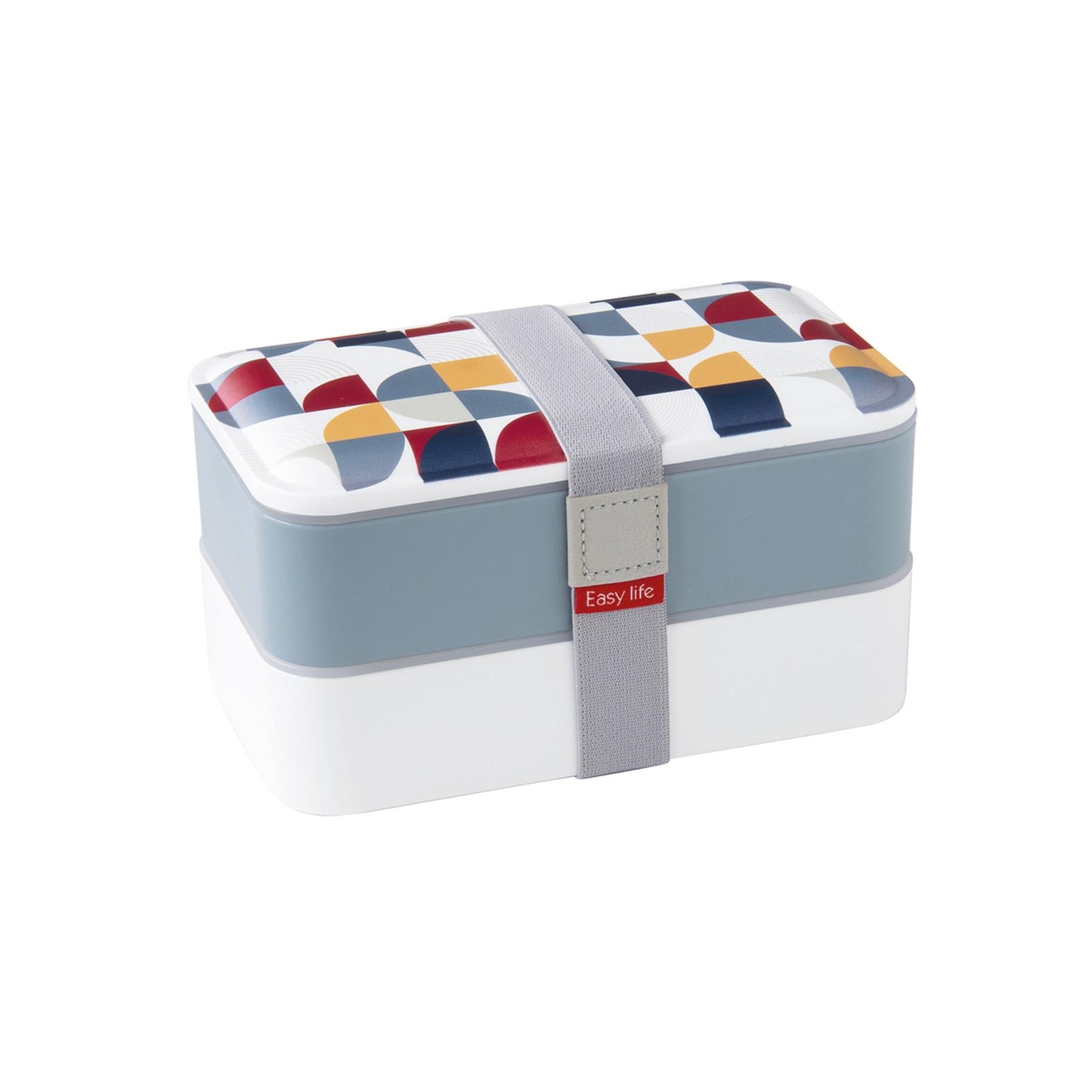 Geometric 2 - Lunch Box 2 Compartimentos - Polipropileno - Multicolor