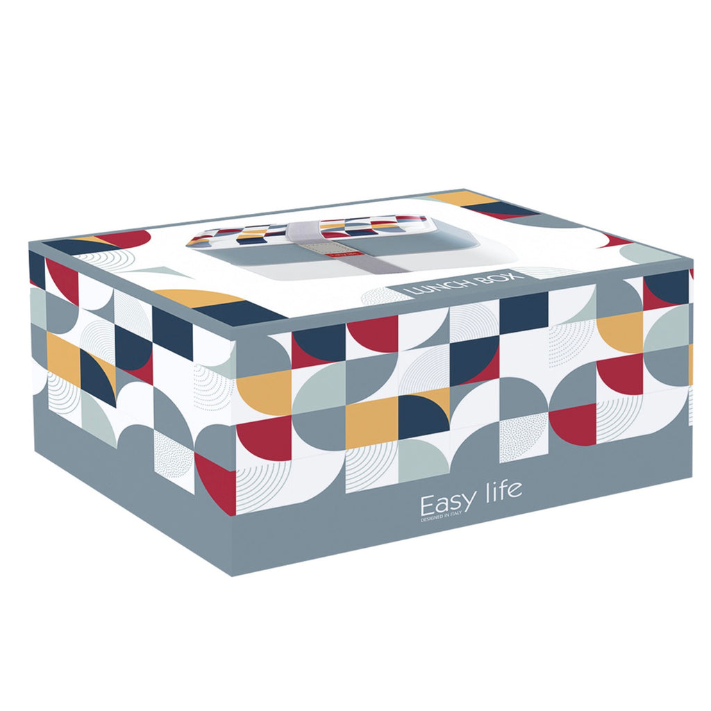 Geometric 2 - Lunch Box 2 Compartimentos - Polipropileno - Multicolor