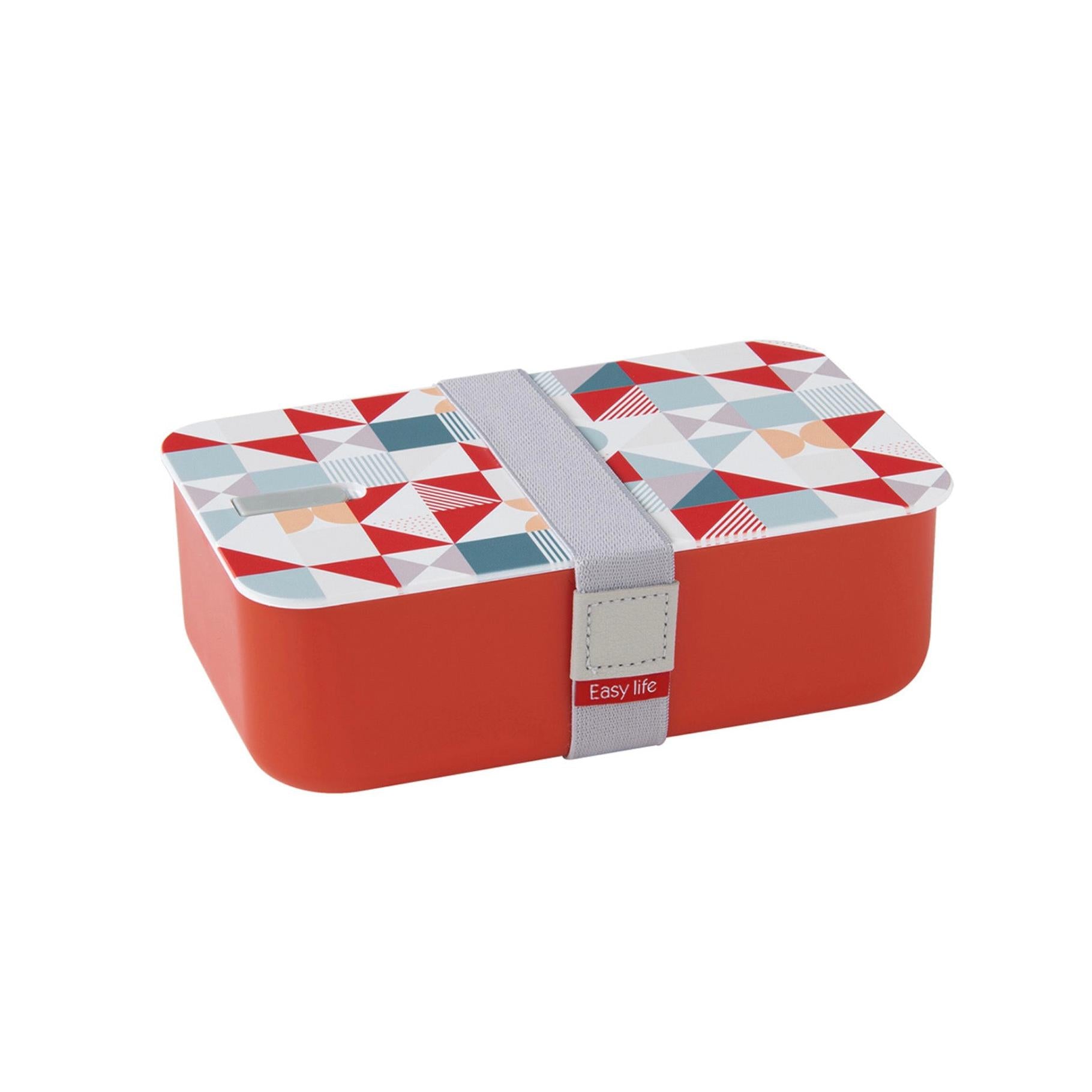 Geometric 3 - 1-Compartment Lunch Box - Polypropylene - Multicolour