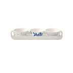 Elegance - Set De 3 Bols Avec Support - Porcelaine - Multicolore