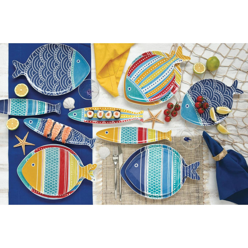 Sea Friends - Set De 4 Assiettes Version 1 - Porcelaine - Multicolore
