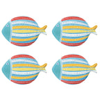 Sea Friends - Set De 4 Assiettes Version 2 - Porcelaine - Multicolore