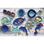 Sea Friends - Assiette Version 3 - Porcelaine - Multicolore