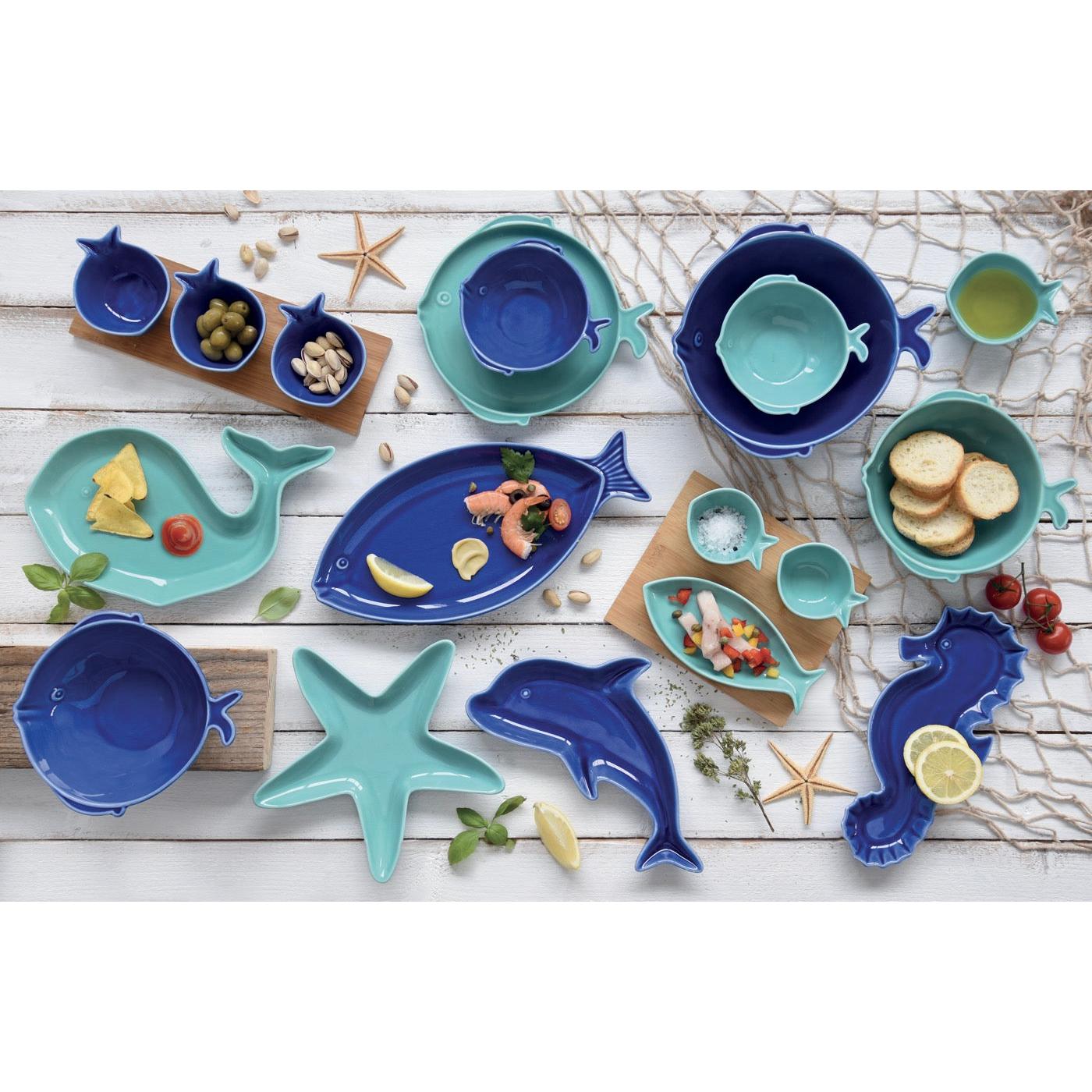 Sea Friends - Assiette Version 3 - Porcelaine - Multicolore