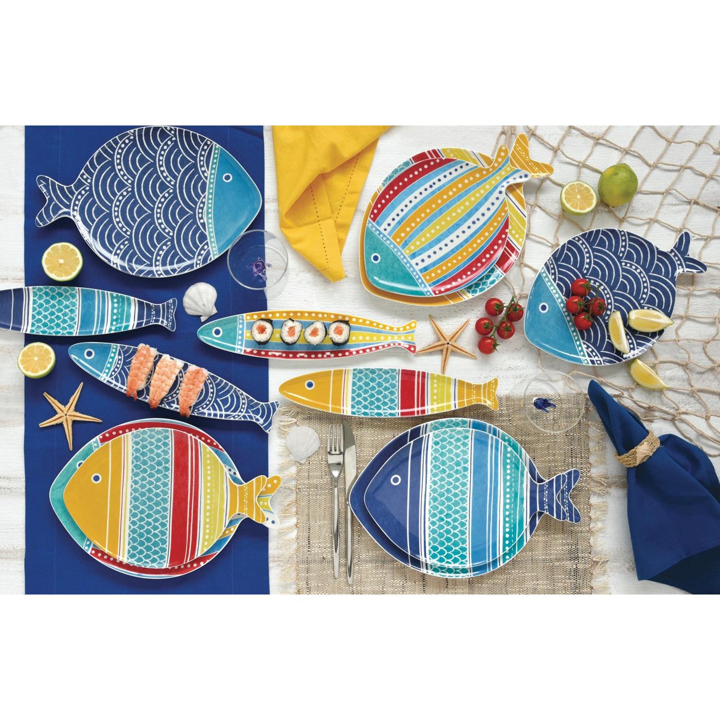 Sea Friends - Assiette Version 4 - Porcelaine - Multicolore
