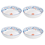 Cote De Mer - Set De 4 Assiettes Creuses - Porcelaine - Multicolore
