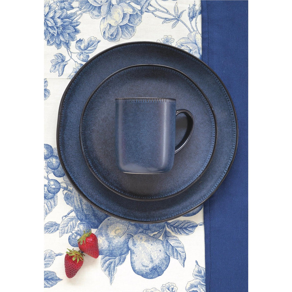 Blue Maison - Set De 6 Platos Llanos - Gres - Azul