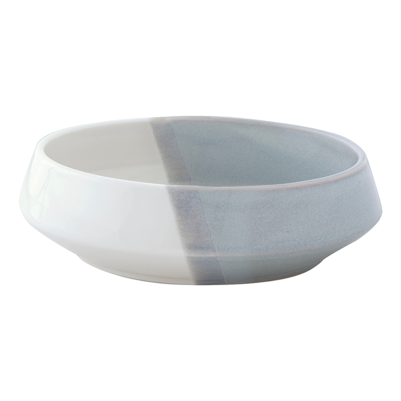 Double - Set De 4 Assiettes Creuses - Porcelaine - Gris
