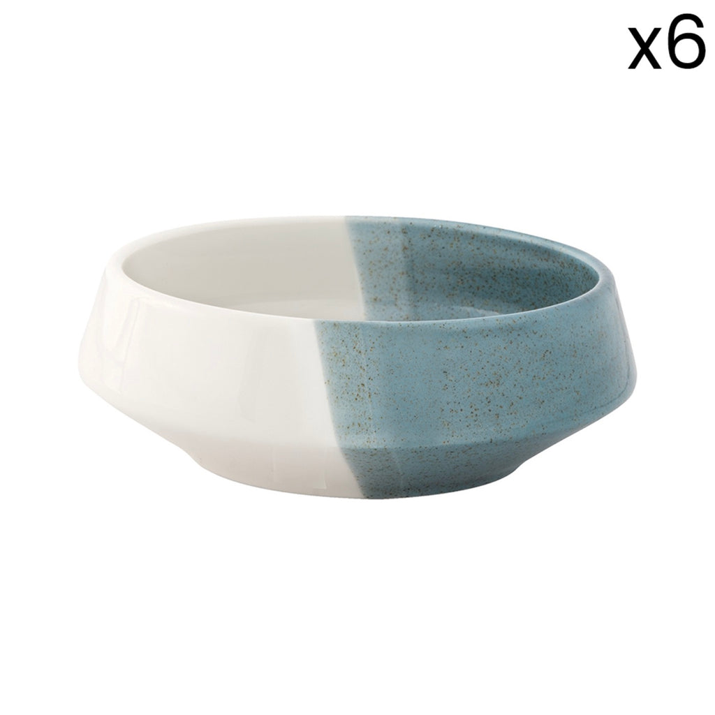 Double - Set De 6 Bols - Porcelaine - Vert