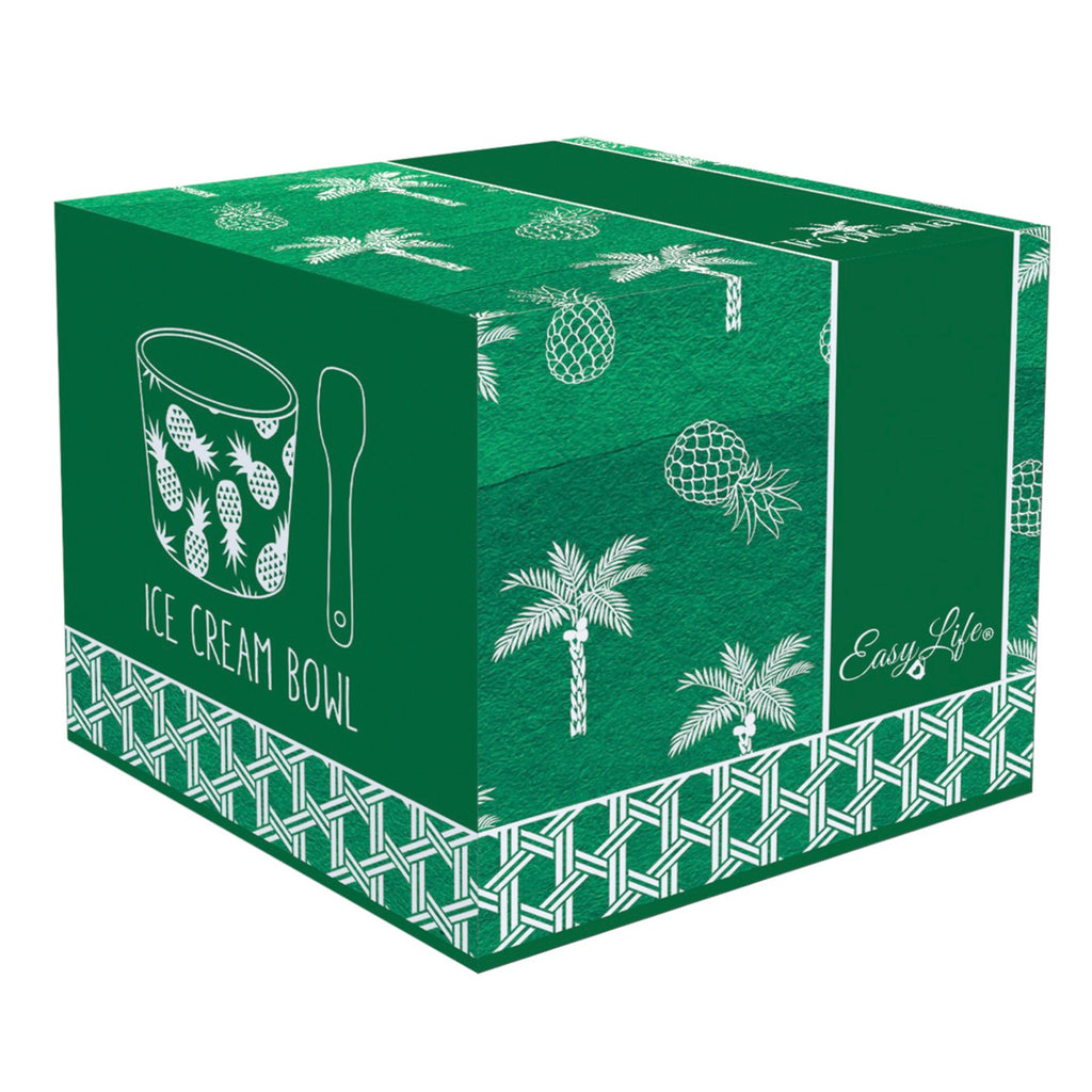 Tropicana - Coupe À Glace Avec Cuillère Version Ananas - Porcelaine - Multicolore