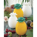 Madagascar - Bocal Ananas - Porcelaine - Blanc