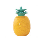Madagascar - Bocal Ananas - Porcelaine - Jaune-Vert