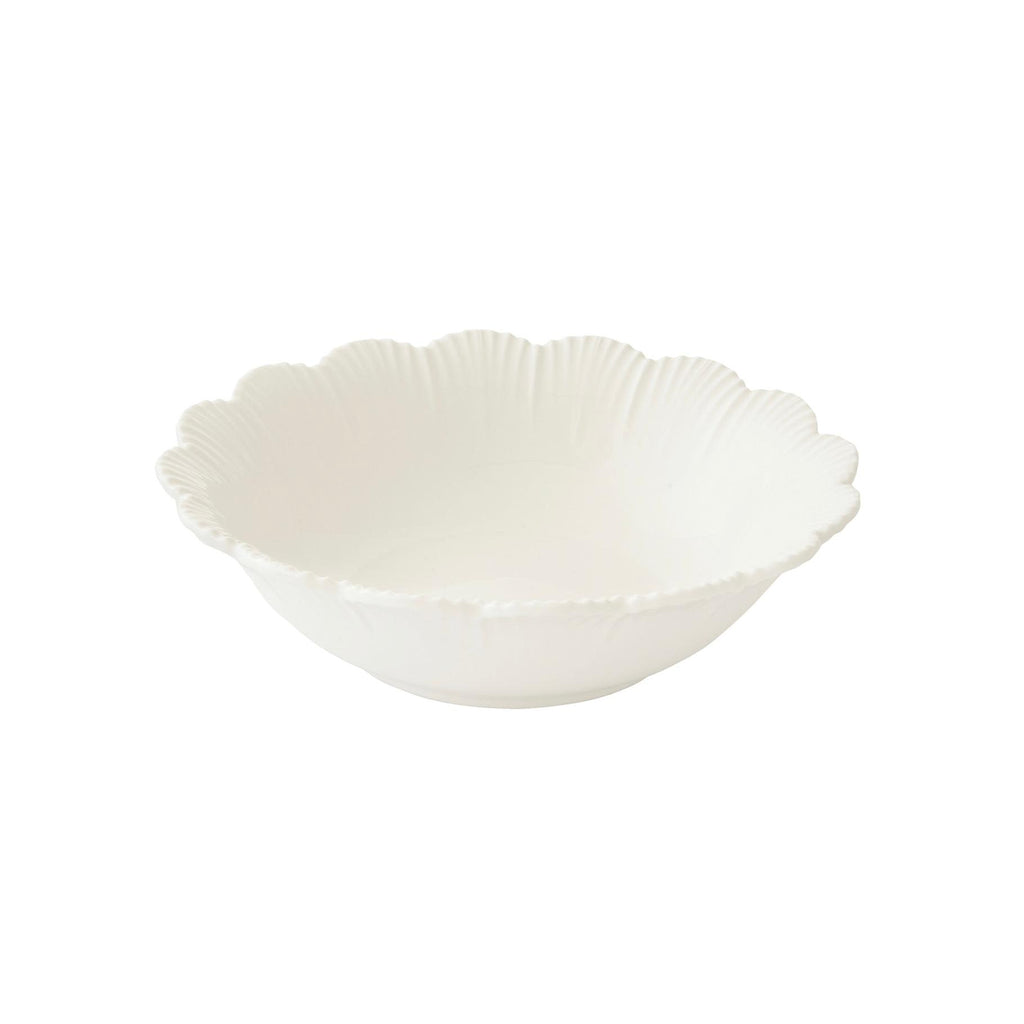 Fleuri - Set Of 6 Deep Plates - Porcelain - White