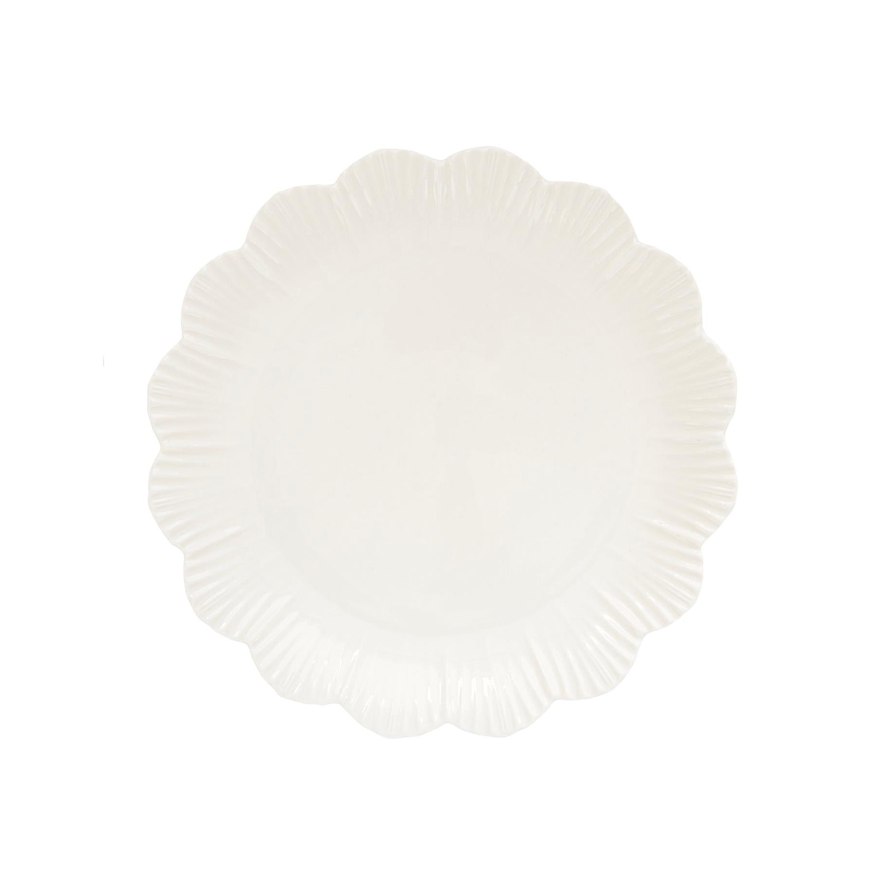 Fleuri - Set Of 6 Dessert Plates - Porcelain - White