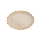 Fleuri - Set Of 4 Oval Serving Dishes - Porcelain - Beige