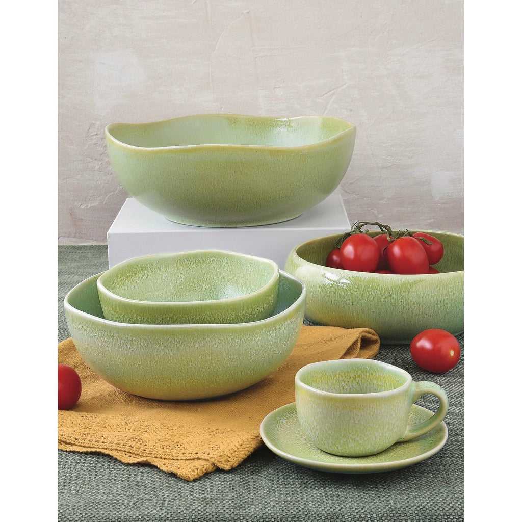 Terra - Set De 6 Assiettes À Dessert - Grès - Marron