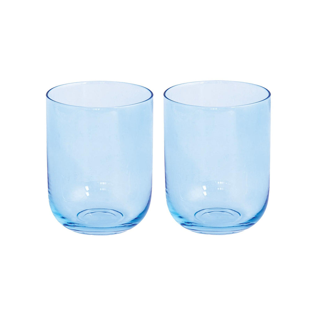 Rainbow - Set De 2 Verres À Eau - Verre - Bleu