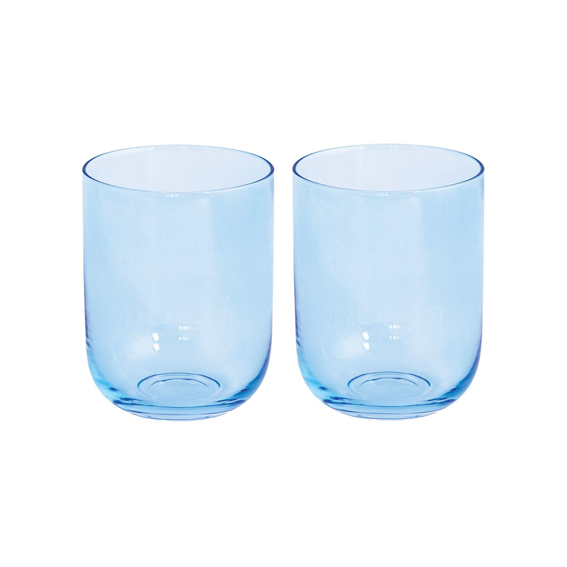 Rainbow - Set De 2 Verres À Eau - Verre - Bleu