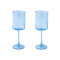 Rainbow - Set of 2 Wine Glasses - Glass - Blue