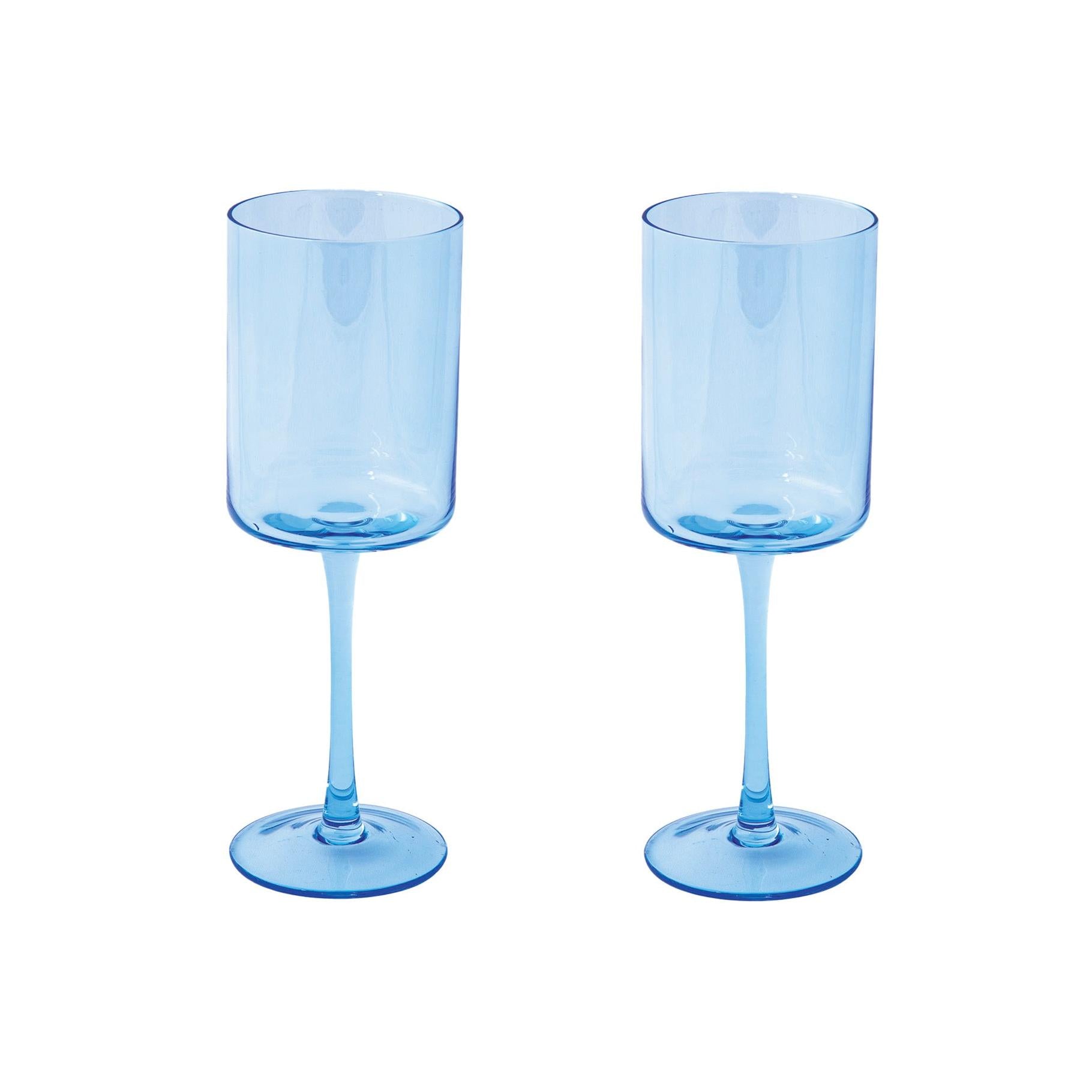 Rainbow - Set of 2 Wine Glasses - Glass - Blue
