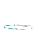 “My Unique” Sky Blue Rope Bracelet + Chain D0.05/1