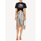 T-Shirt Tricoté - Noir - Femme