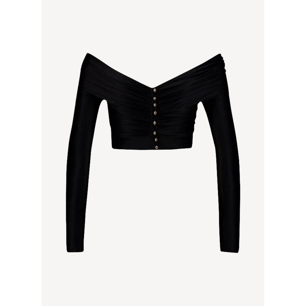 Top de punto - Negro - Mujer