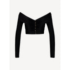 Top de punto - Negro - Mujer
