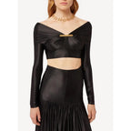 Top de punto - Negro - Mujer