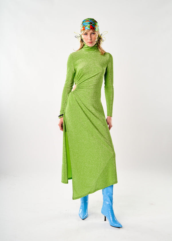 Vestido Raja Verde