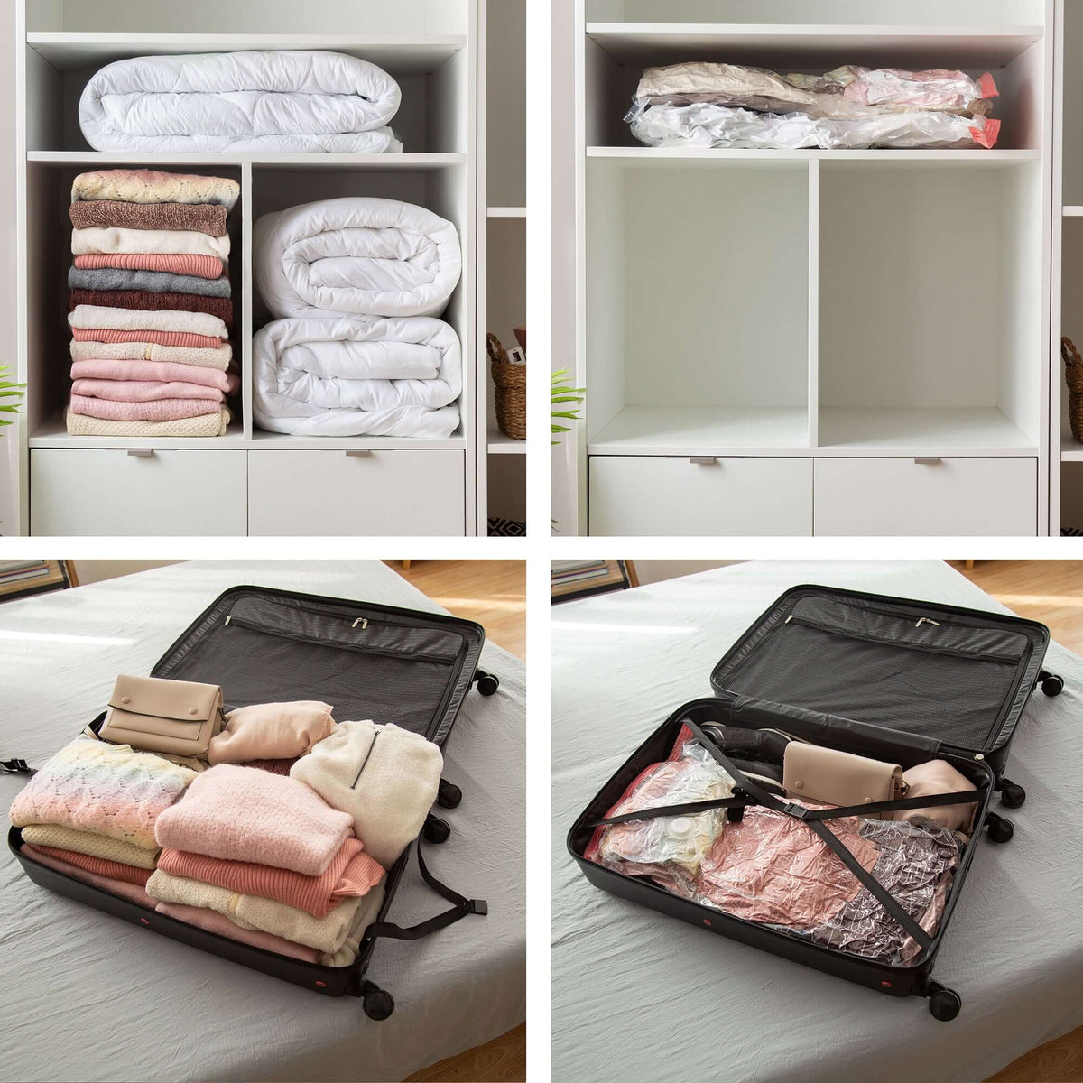 Lot 10 Sacs Rangement Sous Vide 5M + 5L Aspispace + Pompe