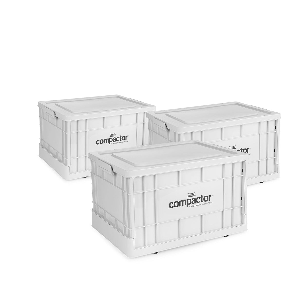 Lot 3 Boîtes Rangement Sous Vide Pliable Optibox