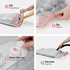 Lot 10 Sacs Rangement Sous Vide 5M + 5L Aspispace + Pompe