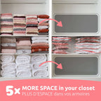 Lot De 10 Sacs De Rangement Sous Vide Aspispace - Tailles M+L