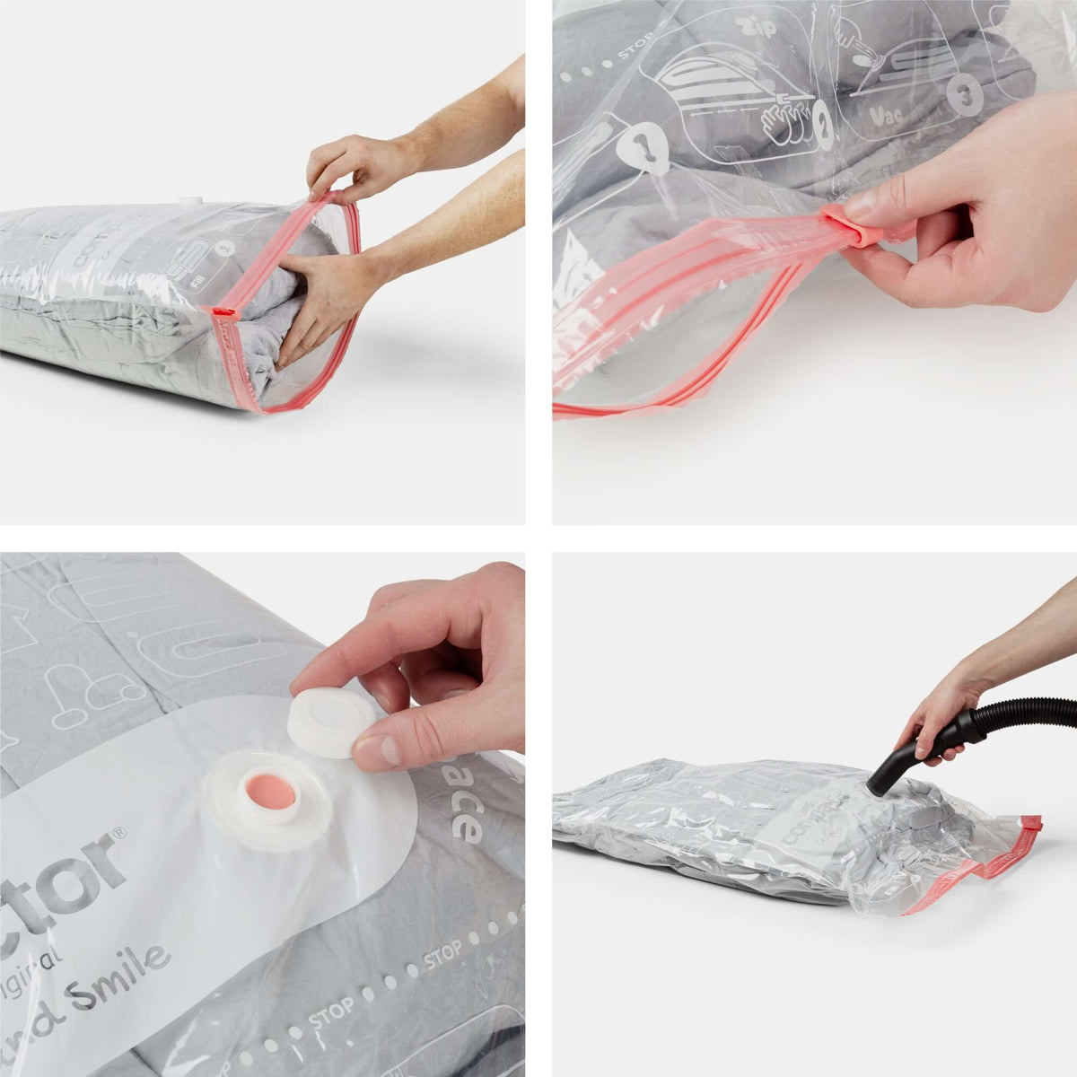 Lot 3 Sacs Rangement Sous Vide Aspispace