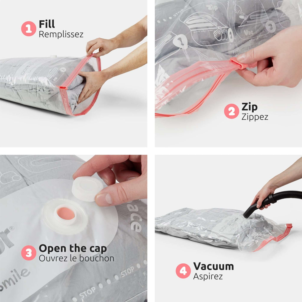 Lot 6 Sacs Rangement Sous Vide Aspispace