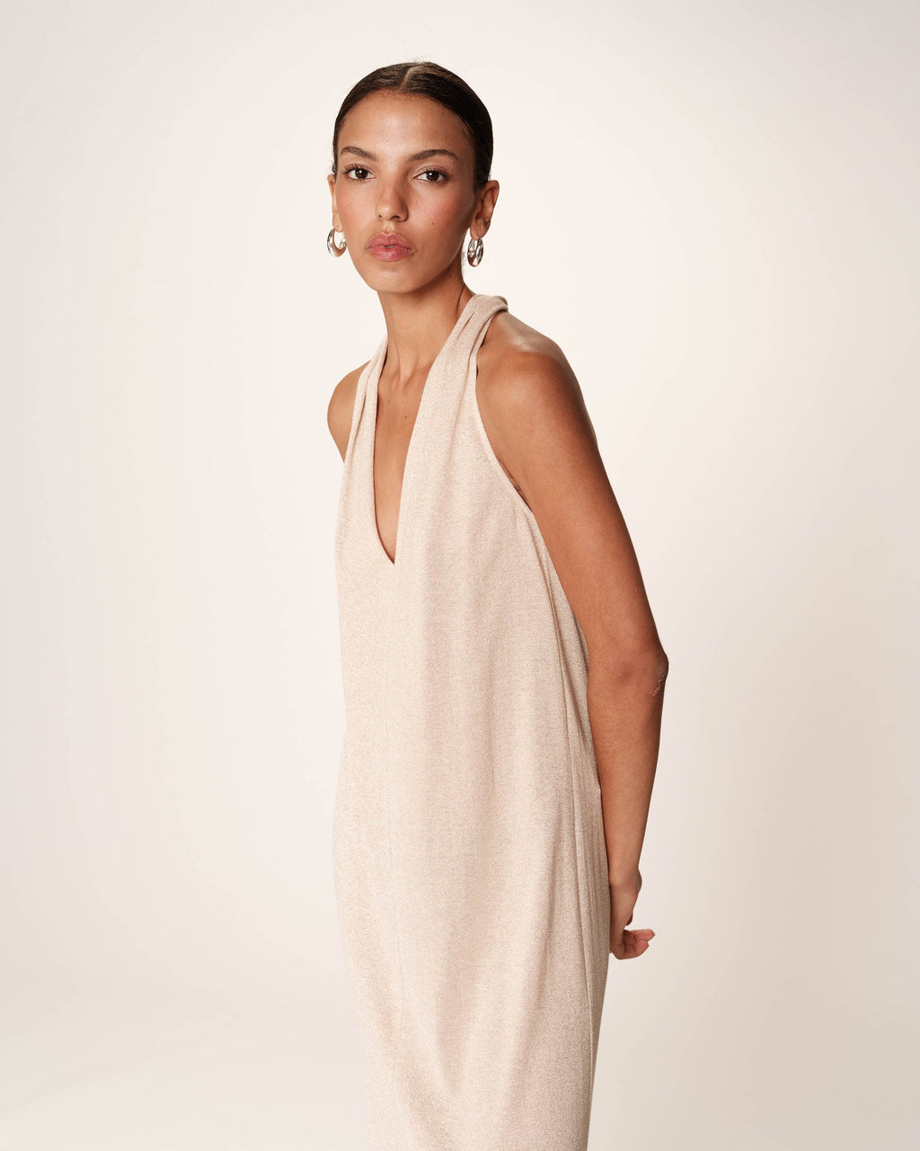 Robe Mi-Longue Rani - Champagne