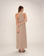 Robe Mi-Longue Rani - Taupe