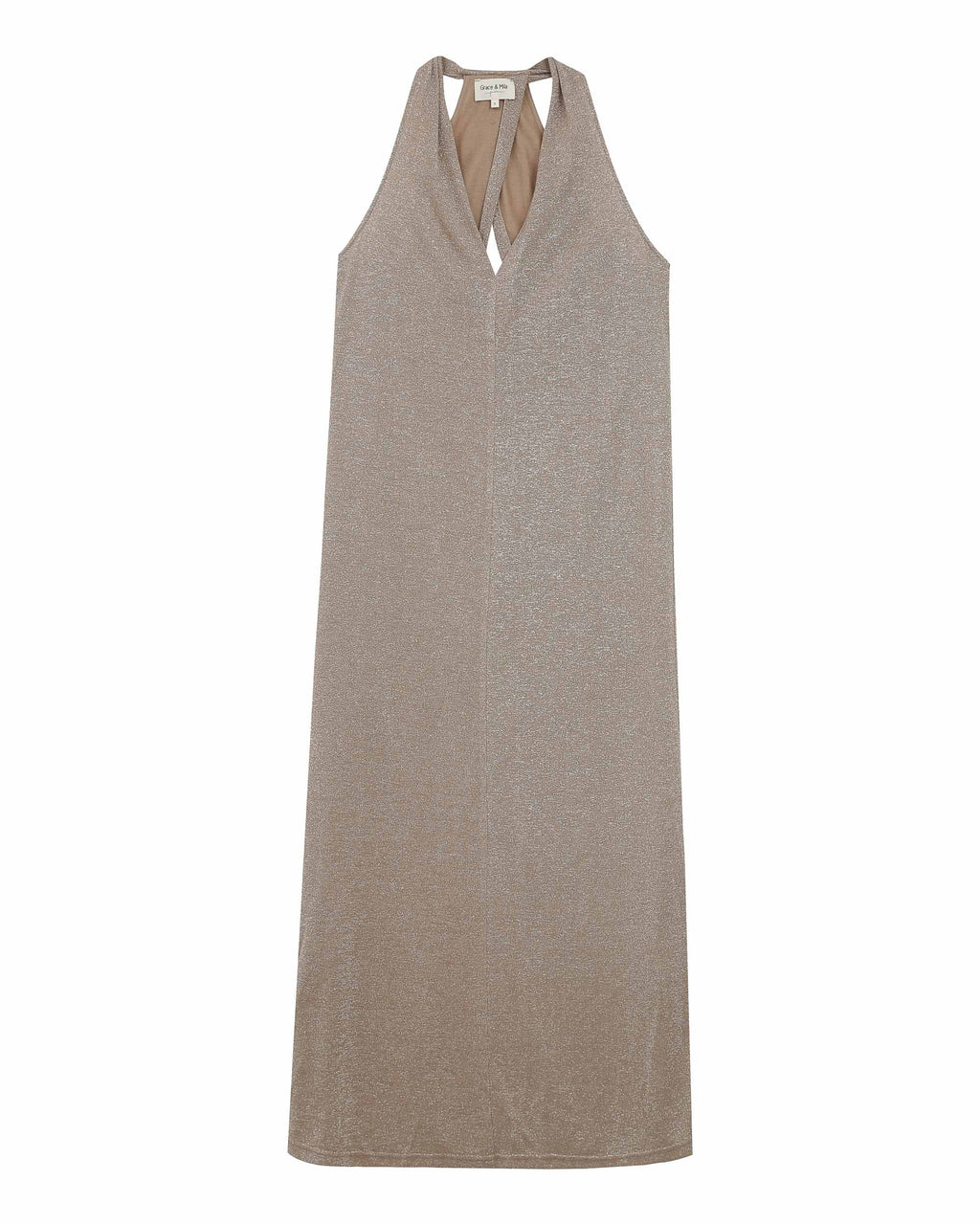 Robe Mi-Longue Rani - Taupe