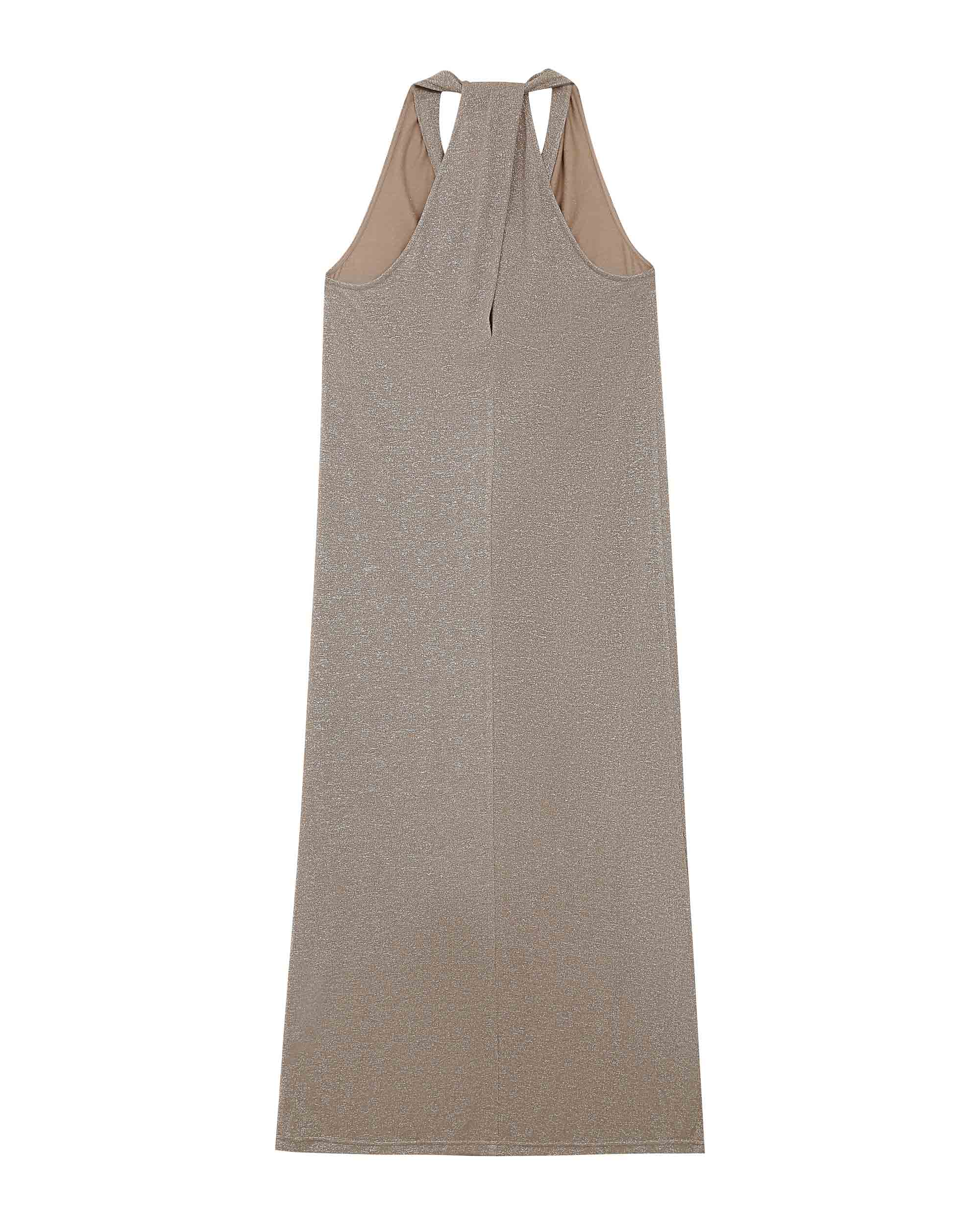 Robe Mi-Longue Rani - Taupe