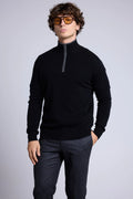 Jersey Rayman de cuello alto con cremallera - Negro y gris - Hombre
